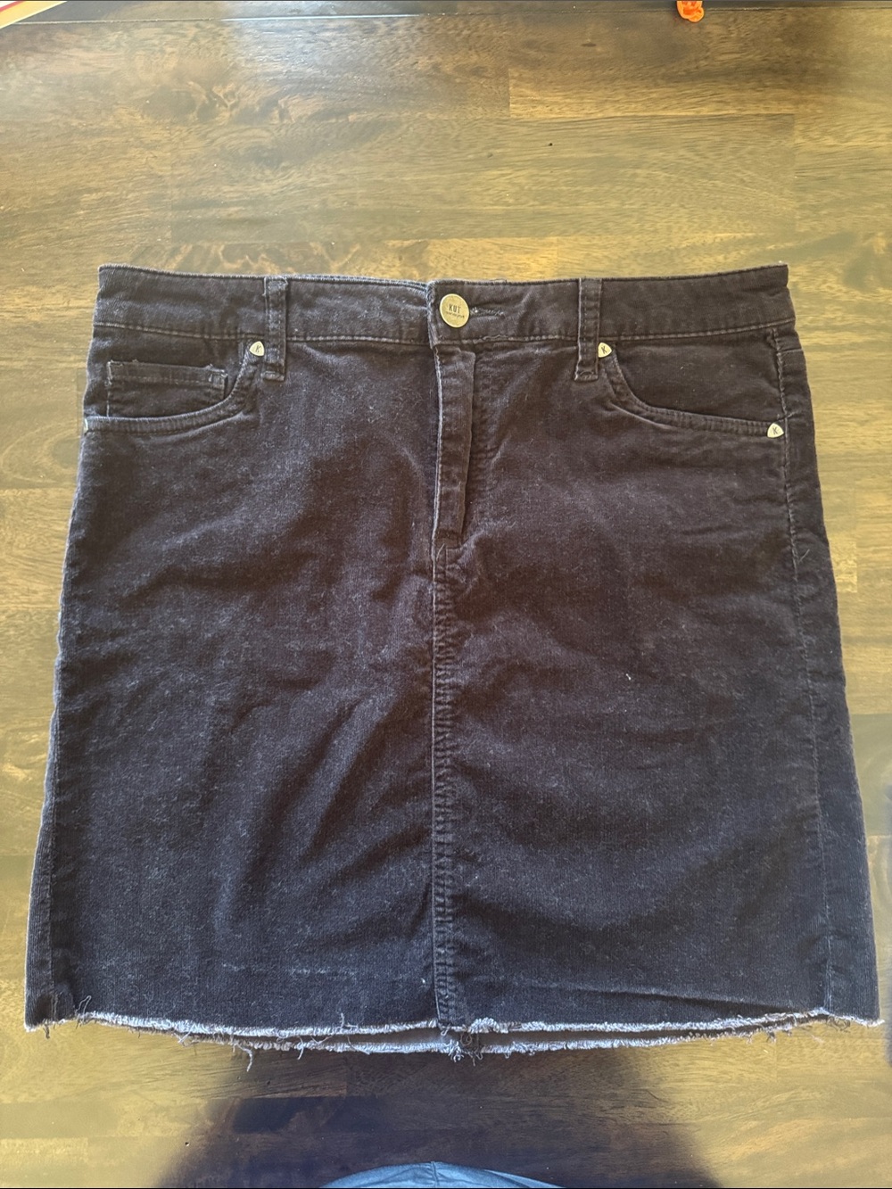 Kut from the Kloth dark purple Corduroy Mini Skirt
